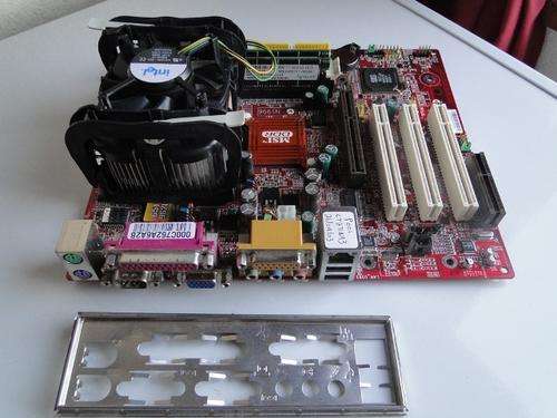 MSI  Motherboard + Intel Celeron 1.7 Ghz Cpu + 512 Megs Ram Combo - Price Drop