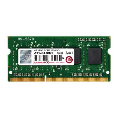 Transcend 4GB 1Rx8 DDR3L 1600 SO - Laptop RAM