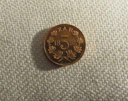 Replica Sammy Marks 1898 Tickey 22ct