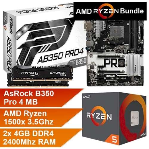 AMD Ryzen 5 1500X Upgrade Bundle