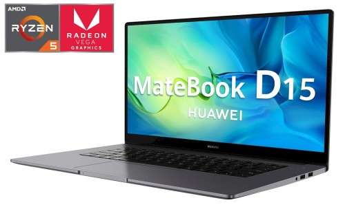 Huawei Matebook D15 Ryzen 5-3500U, 8GB DDR4 Ram, WD SN730 256GB M.2 NVMe, Win10 Home - Refurbished
