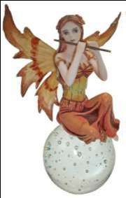 Fairy on glass ball - Special !!!