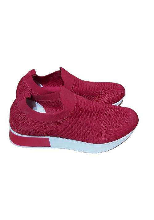 Red and White Sneakers Size 7