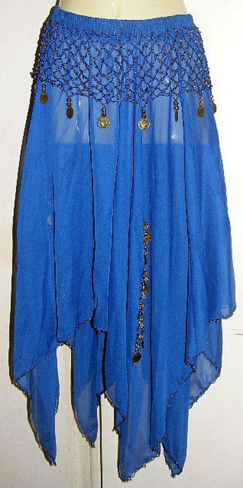 SALE!!!! GORGEOUS ROYAL BLUE BELLY DANCING SKIRT (S-M)