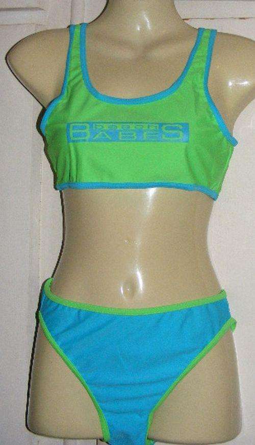 SALE!!!!! GORGEOUS BLUE/LIME IMPORTED SWIMSUIT (32)