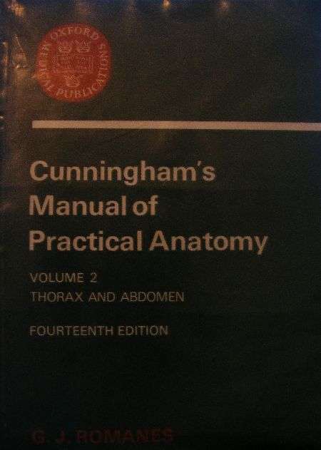 SALE!!!! CUNNINGHAM'S MANUAL OF PRACTICAL ANATOMY (VOL 2)