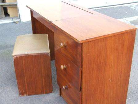 Solid wooden desk - 3 drawers and matching stool (Price Reduced)