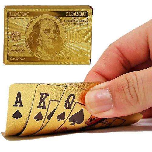 Free Shipping!! Golden Card Gold Plat Playing Cards