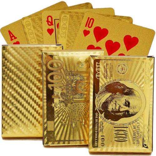 Free Shipping!! Golden Card Gold Plat Playing Cards
