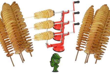 Spiral Potato Slicer - Uses Thin Bamboo Skewers