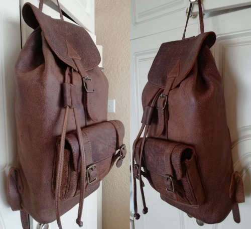 Backpack - 100% Genuine Leather - Free Delivery