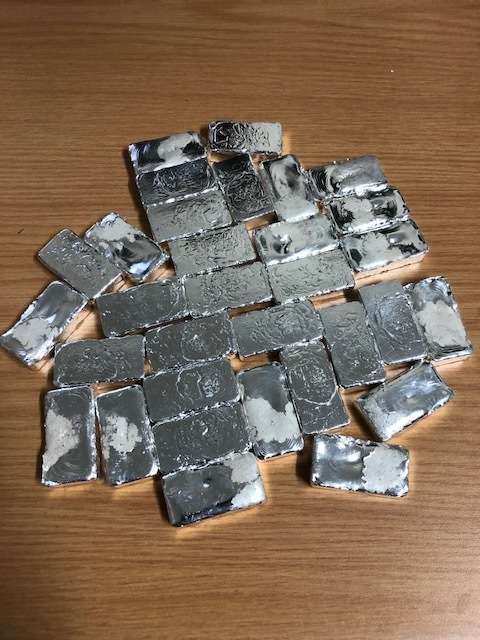 SILVER BULLION BARS 99.9 FINE SILVER (100 GRAMS) ROUGH CAST BARS