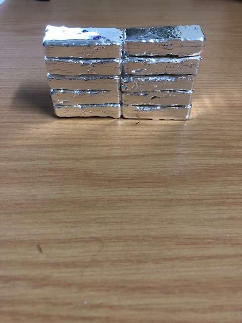 SILVER BULLION BARS 99.9 FINE SILVER (100 GRAMS) ROUGH CAST BARS