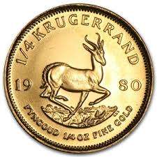 KRUGERRAND QUARTER OUNCE 1980 PROOFLIKE CONDITION