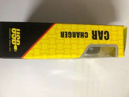 CAR CHARGER WITH DOUBLE USB PORTS (SILVER and WHITE)