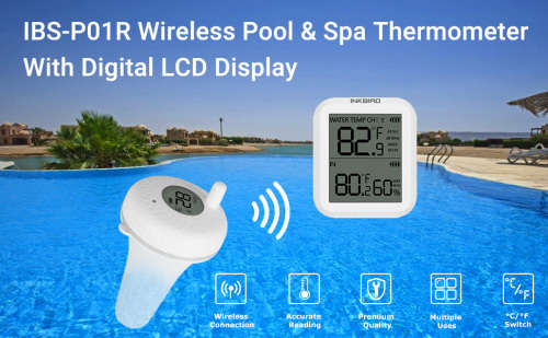 Pool Thermometer Indoor Outdoor Wireless Receiver for Pools, Bath Water, Spas, Aquarium `LOCAL STOCK