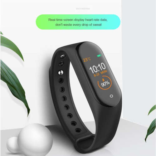 M4 SMART BRACELET- FITNESS TRACKER HEALTHY HEART AND BLOOD PRESSURE ON THE GO - RED
