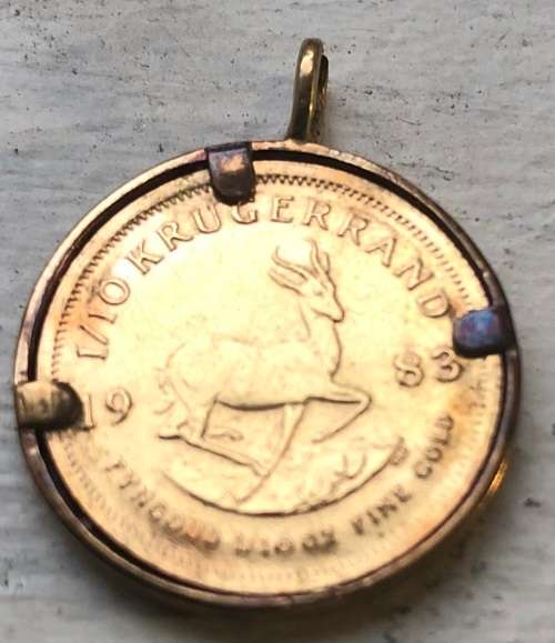TENTH KRUGERRAND GOLD PENDANT