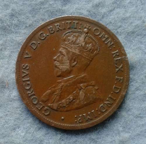 1922 AUSTRALIA 1/2 PENNY VF-EF