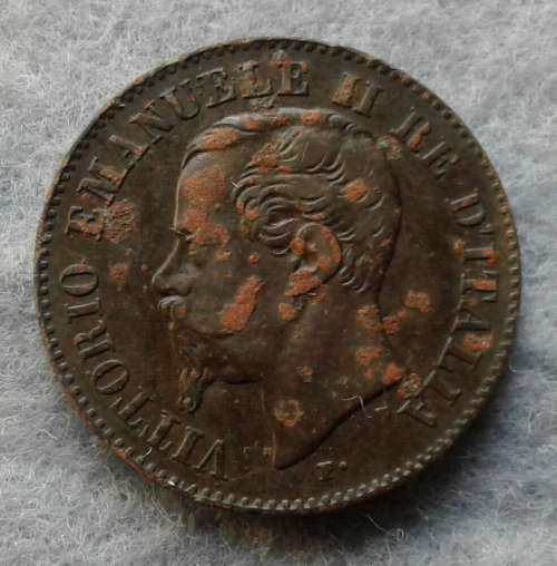 1867 ITALY 2 CENTESIMI