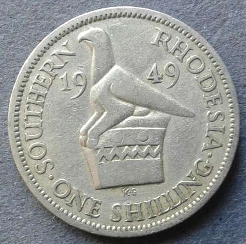 1949 RHODESIA ONE SHILLING : VALUE !!!