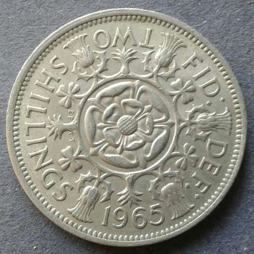 1965 G.BRIT TWO SHILLING : BEAUTY !!!