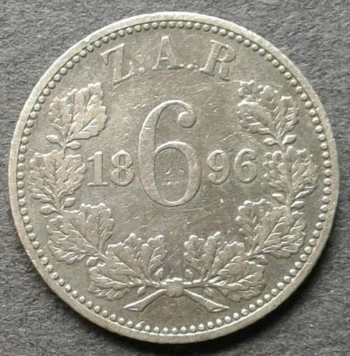 1896 ZAR 6 PENCE