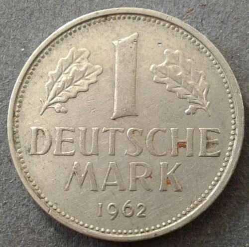 1962 GERMANY 1 MARK (J) NGC XF=$17 = R198