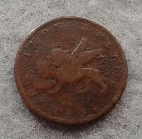 1834 IONIAN ISLES : 1 LEPTA : G.BRIT