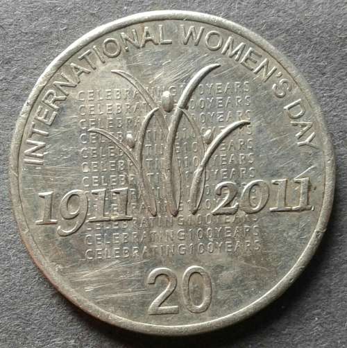 2011 AUSTRALIA : INTERNATIONAL WOMEN'S DAY : 20 CENT