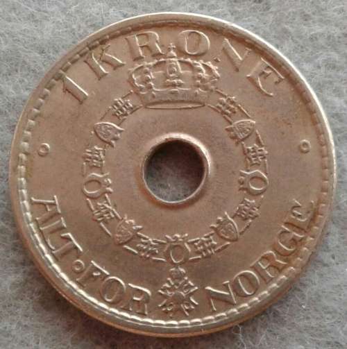 1939 NORWAY 1 KRONE +++