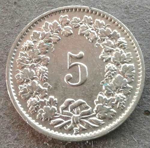 1939 SWITZERLAND 5 RAPPEN  : +++