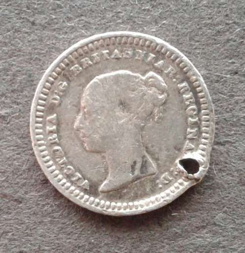 1843 G.BRIT THREE HALF PENCE