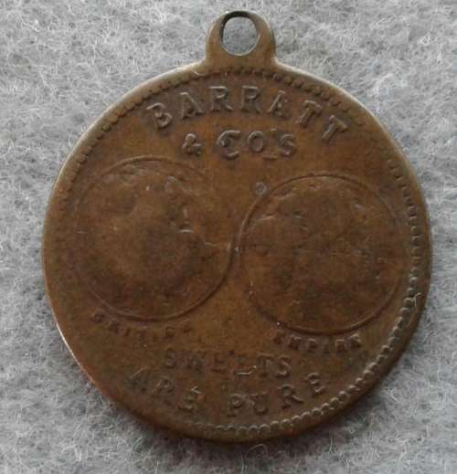 1902 BRITISH CORONATION : BARRATT & CO'S : SWEETS ARE PURE