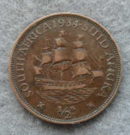 1934 SAU 1/2 PENNY  325830 MINTAGE