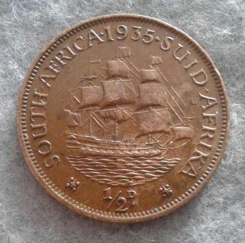 1935 sau 1/2 penny very fine