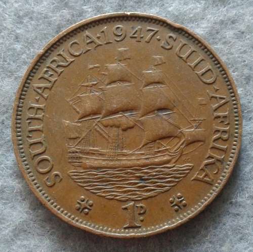 1947 SAU 1 PENNY : LOW MINTAGE