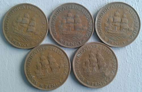 1926 - 1930 SAU 1 PENNY LOT