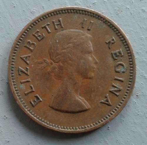 1954 SAU 1/2 PENNY : SCARCE : LOW MINTAGE 100 000 +
