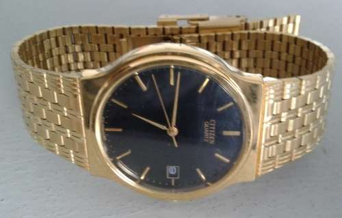 CITIZEN SMG : GOLD PLATED : DATE QUARTZ WATCH : LIKE NEW
