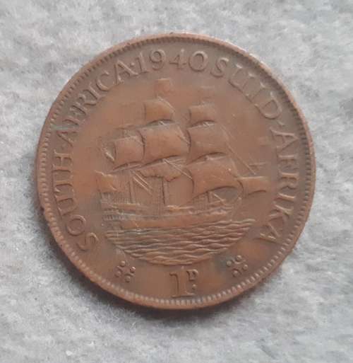 1940 SAU 1 PENNY VARIETY : NO DOT AFTER DATE