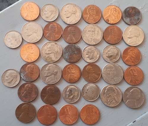 US DIMES AND CENTS : DATE RANGE FROM 1965 TO 2019 : SOME EXCELLENT