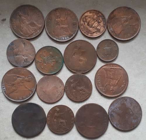 16 X GREAT BRITAIN : PENNY ,HALF PENNY ETC