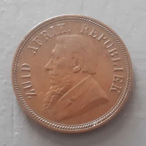 1898 ZAR ONE PENNY : GOOD CONDITION