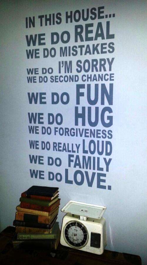 In This House ... Vinyl Wall Decal