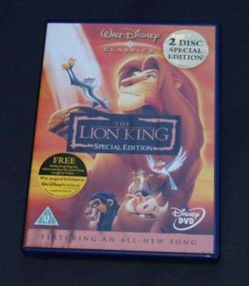 THE LION KING TWO DISK DVD GENUINE DISNEY + HOLOGRAM RARE !!