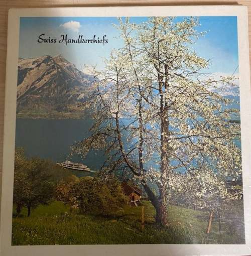 Vintage Swiss Unused Boxed of Alba Handkerchiefs Embroidered with Flowers