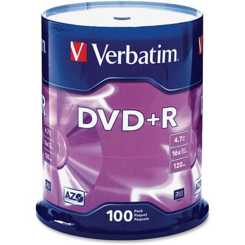 Verbatim 100 Pack  4.7GB Blank AZO DVD+R Disc's (Clearance Sale!!!!)