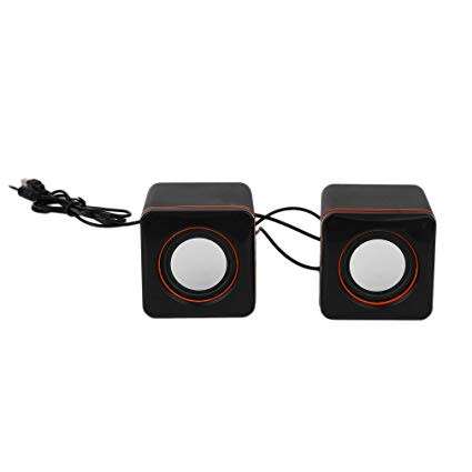 Mini Square Portable Desktop Speakers