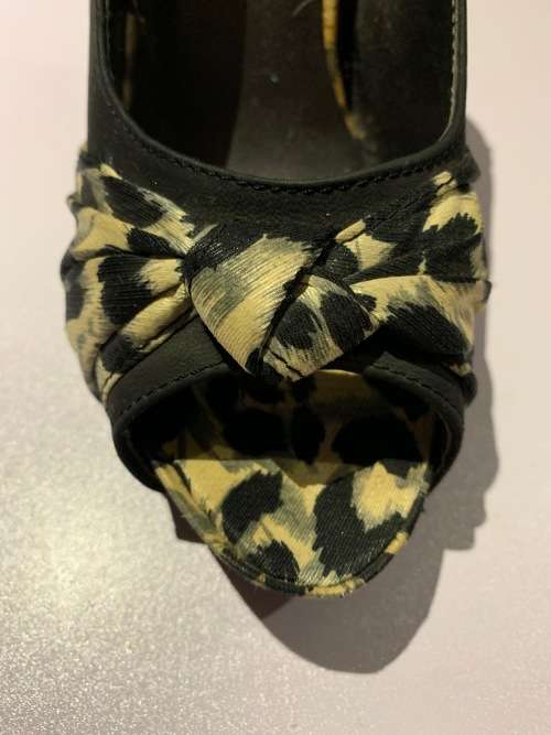 Animal print high heels